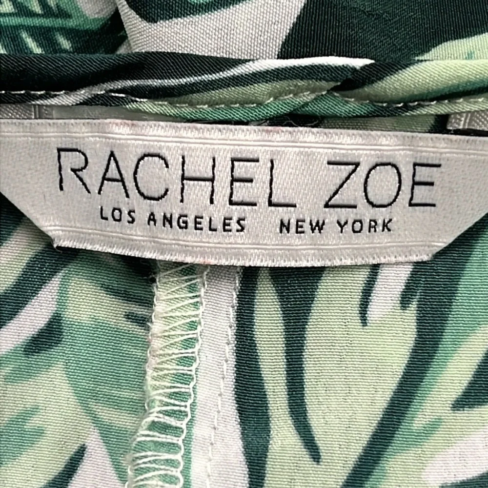 RACHAEL ZOE Resort Beach Palm Print 3/4 SLV Tassel Cover-Up Duster Kimono SZ O/S